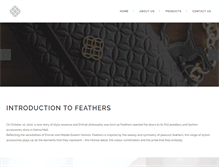 Tablet Screenshot of feathers-fashion.com